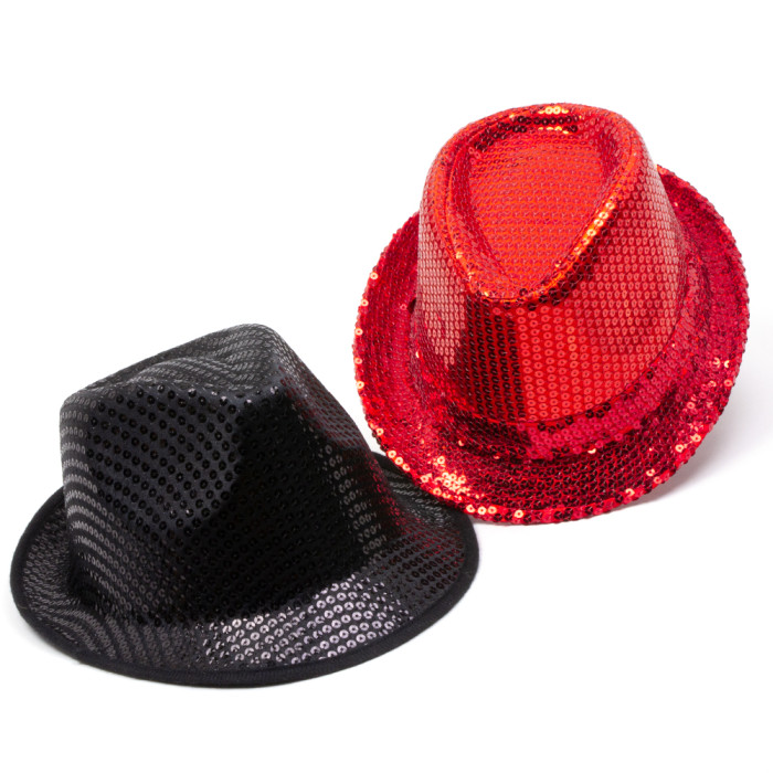 Quality Costume Hats Sequin Fedora Trilby Style Hat House of Adorn